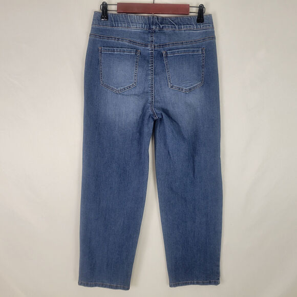 Passports Jeans Womens 8 Blue‎ Mid Rise Straight Leg Medium Wash Denim W29 x L26 - Picture 2 of 14